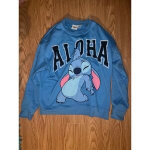 Blue Aloha Stitch Sweatshirt